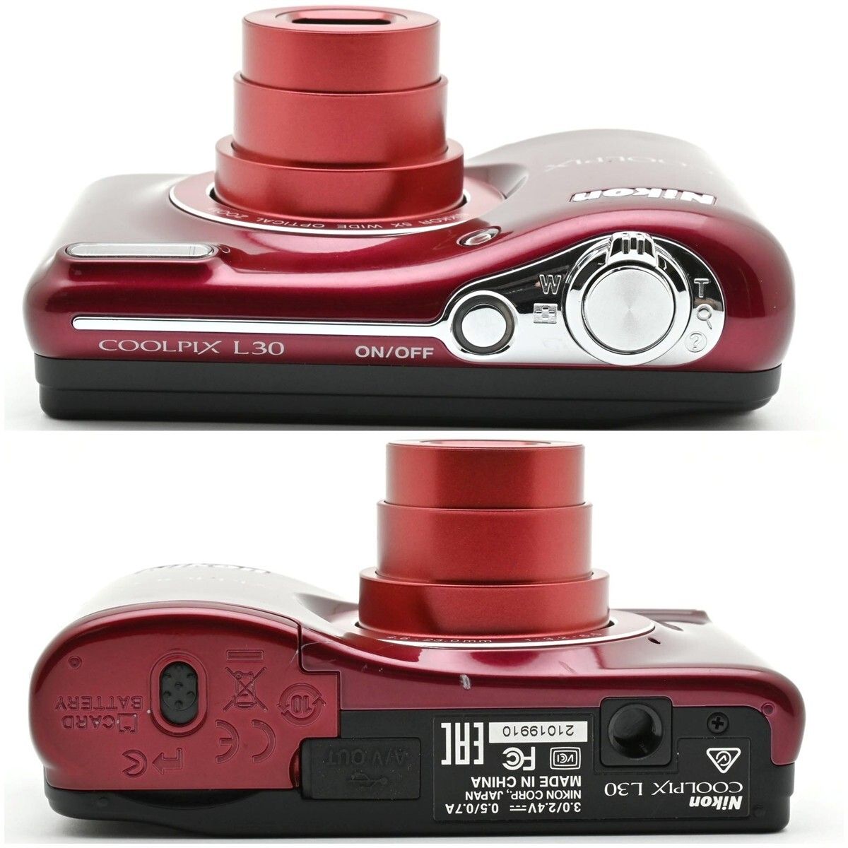 1090＜良品＞ Nikon デジタルカメラ COOLPIX L30 5倍ズーム 2005万画素