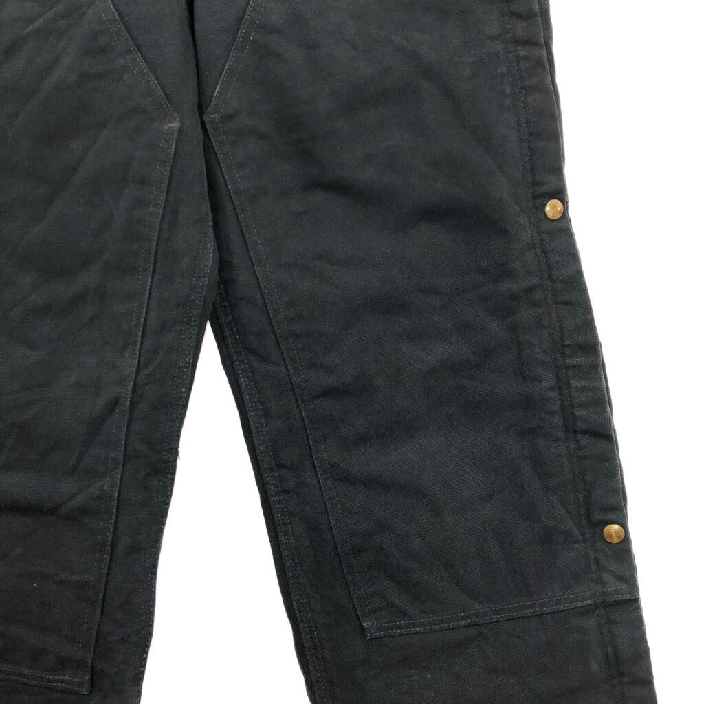 Carhartt カーハート ダック ダブルニー ビブオーバーオール ブラック
