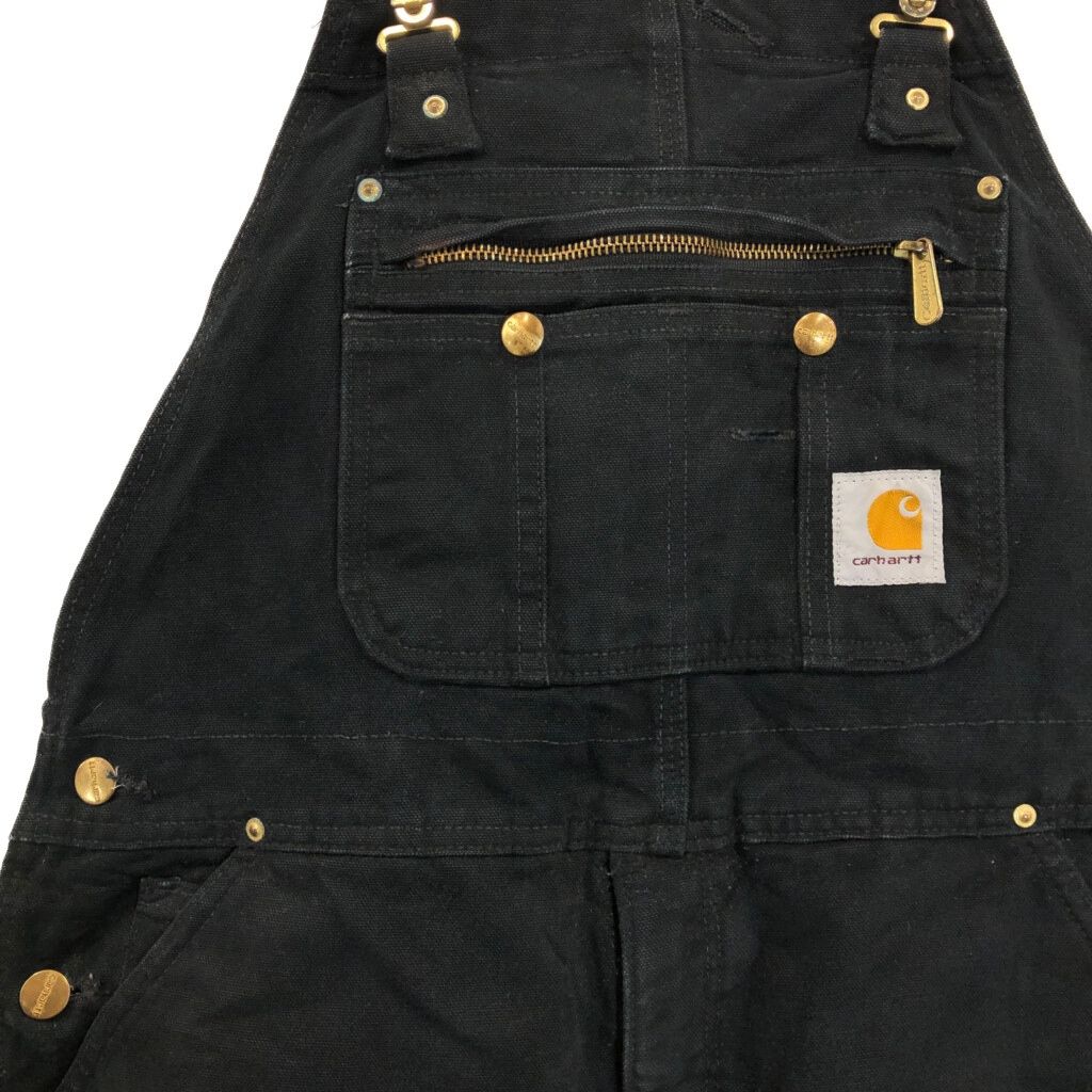 Carhartt カーハート ダック ダブルニー ビブオーバーオール ブラック
