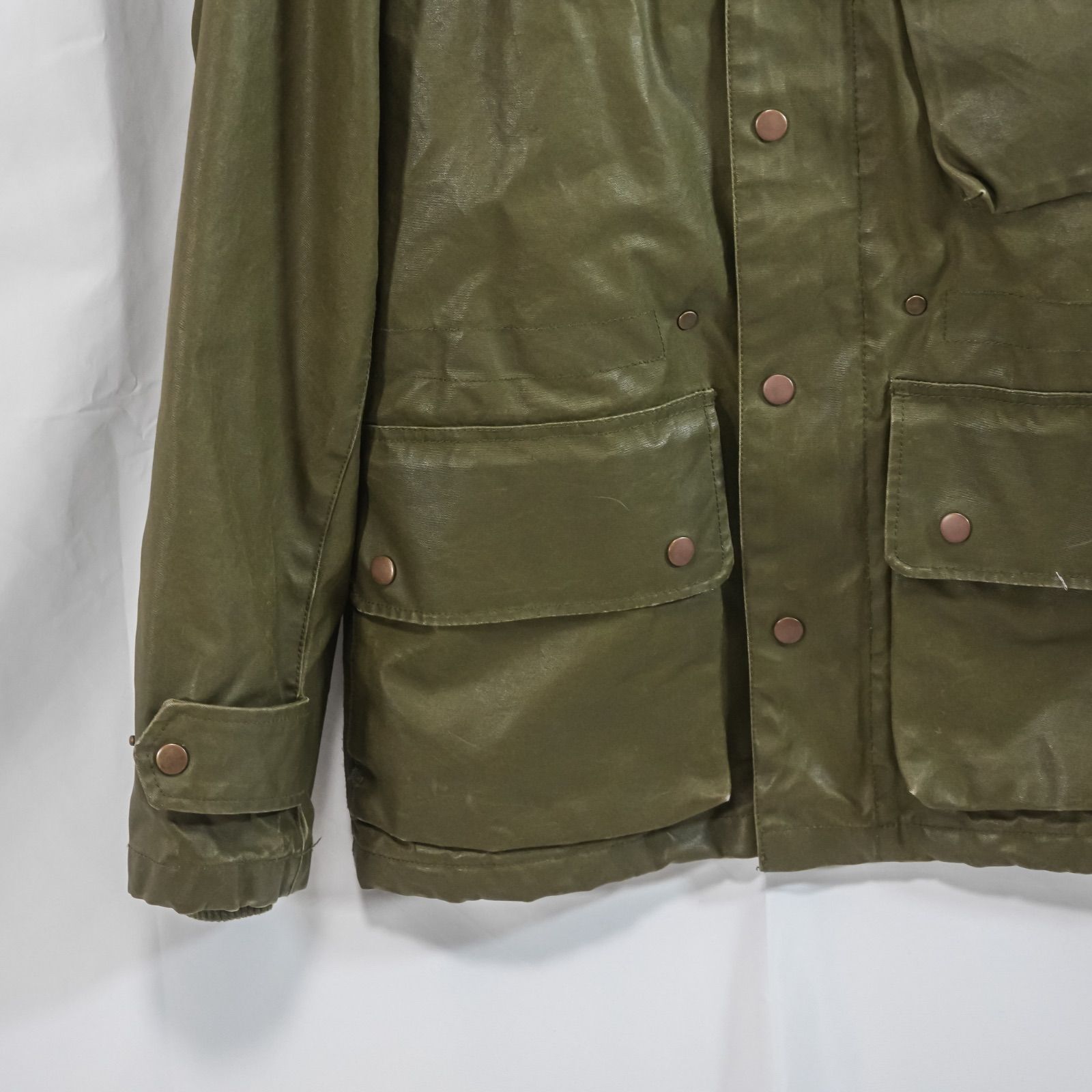 J.CREW ジェイクルー オイルドジャケット フード着脱可 ミリタリー