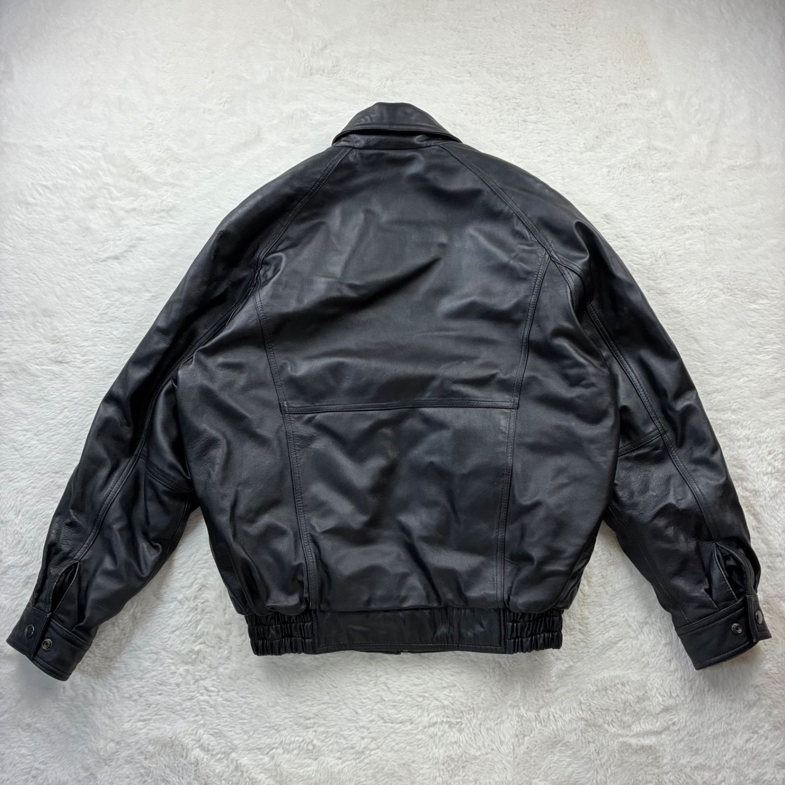 DOCK LAND ドックランド レザージャケット レザーブルゾン 中綿