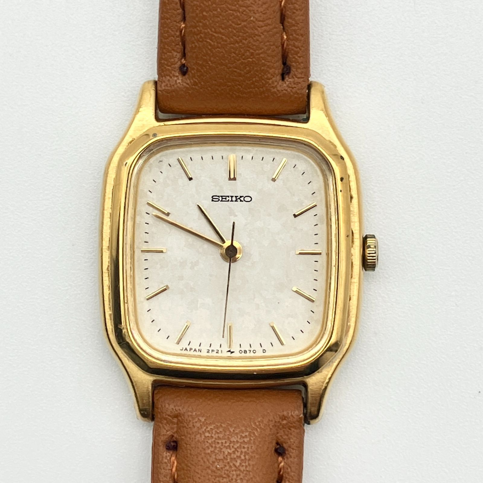 中古】セイコー SEIKO 2P21-5300 腕時計 レディース クォーツ ゴールド