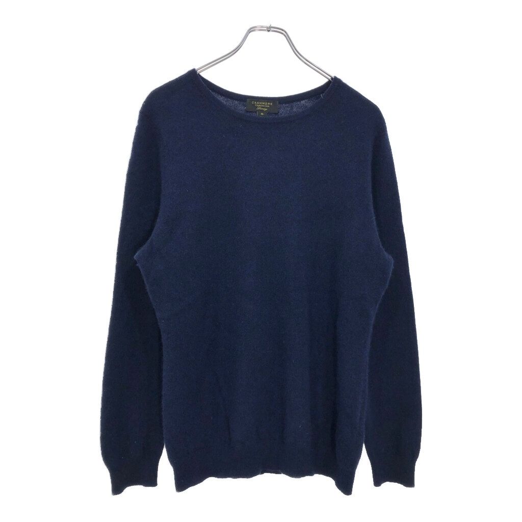 CHARTER ショップ CLUB カシミヤニット セーター ネイビー(メンズ XL