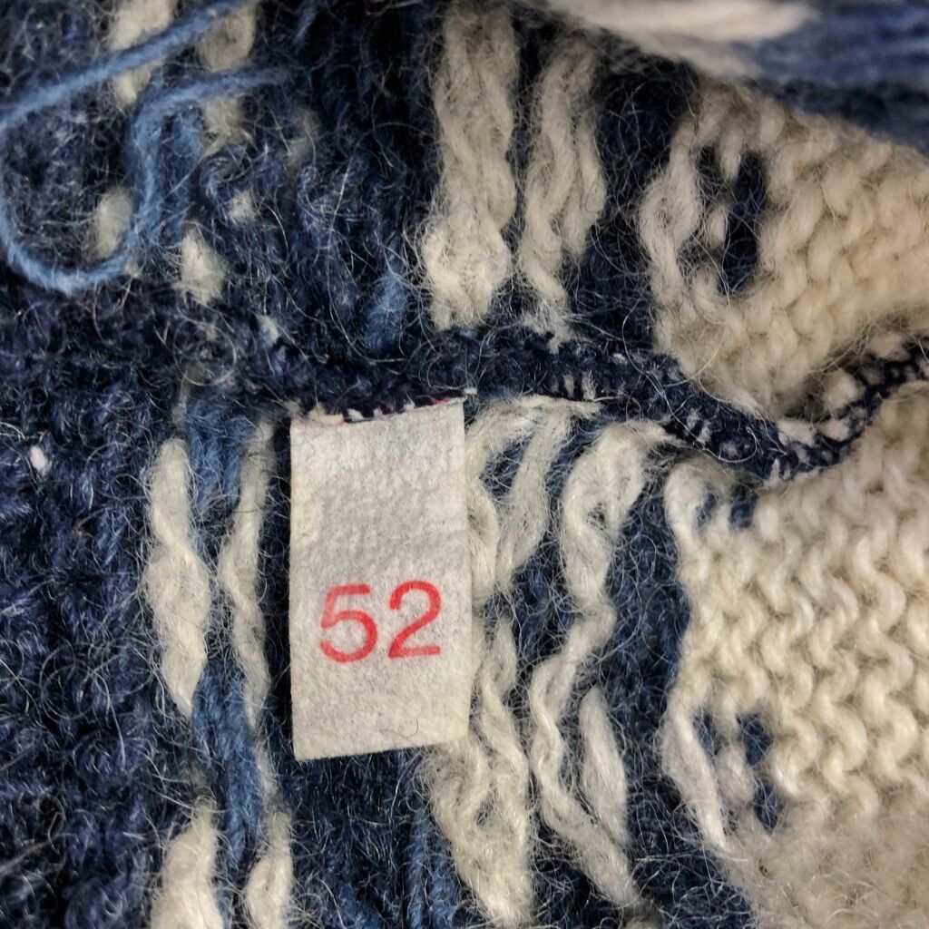 デンマーク製 SCANDIA ノルディックセーター ブルー(メンズ 52)中古
