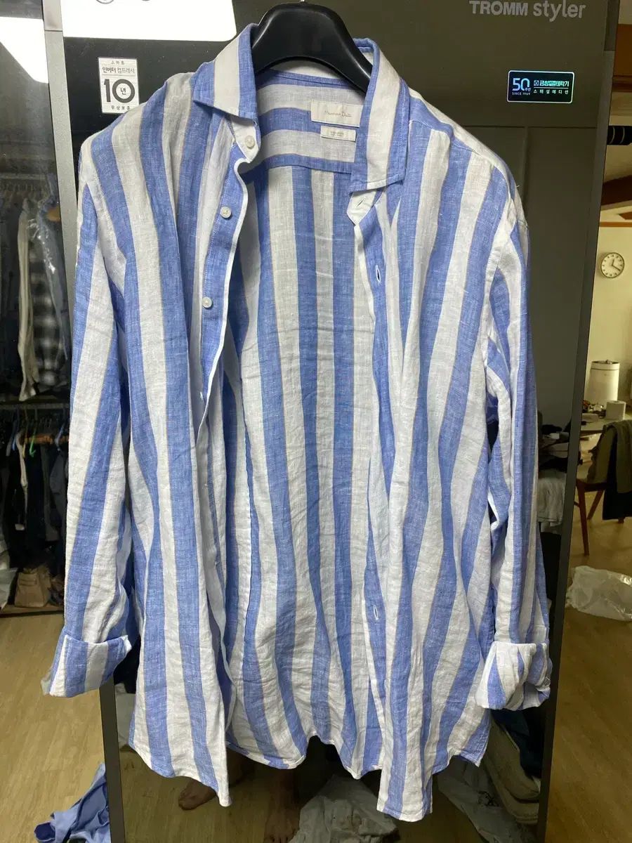 マッシモ ドゥッティ リネン シャツ Lサイズ