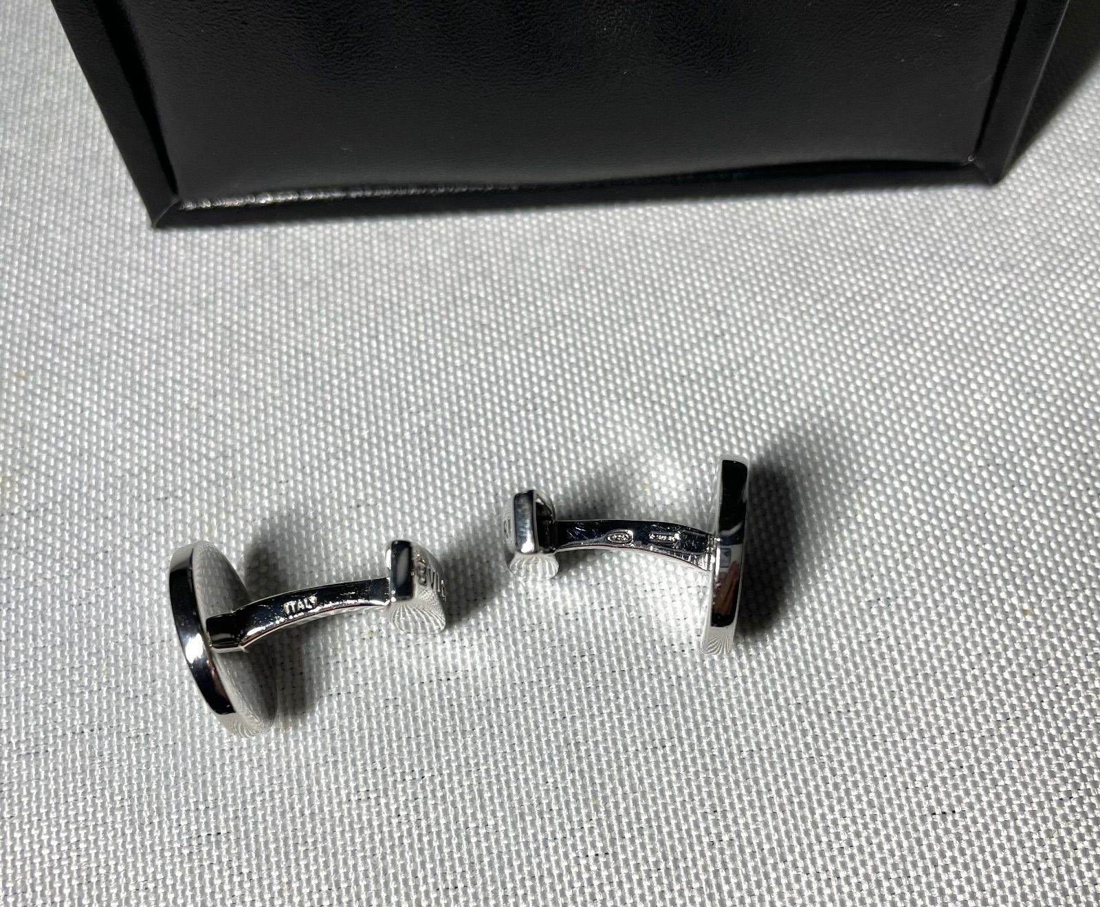 美品 BVLGARI ブルガリ B-ZERO ロゴ ブラックオニキス & スターリング