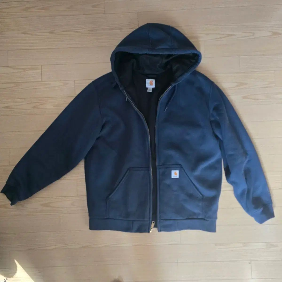 Carhartt カーハート ネイビー フード ジップアップ ジャケット 【公式