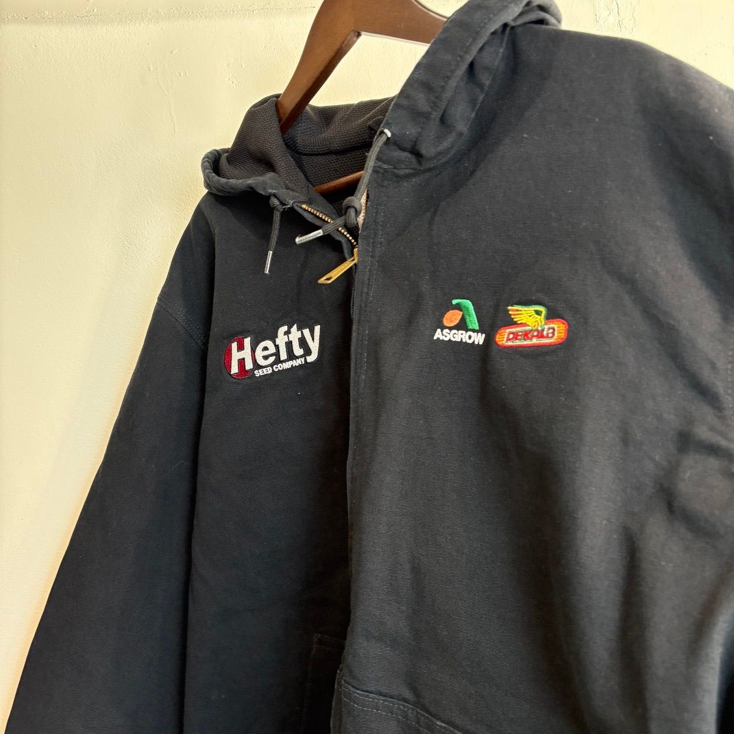 Carhartt アクティブジャケット 企業刺繍入り ダックジャケット USA製