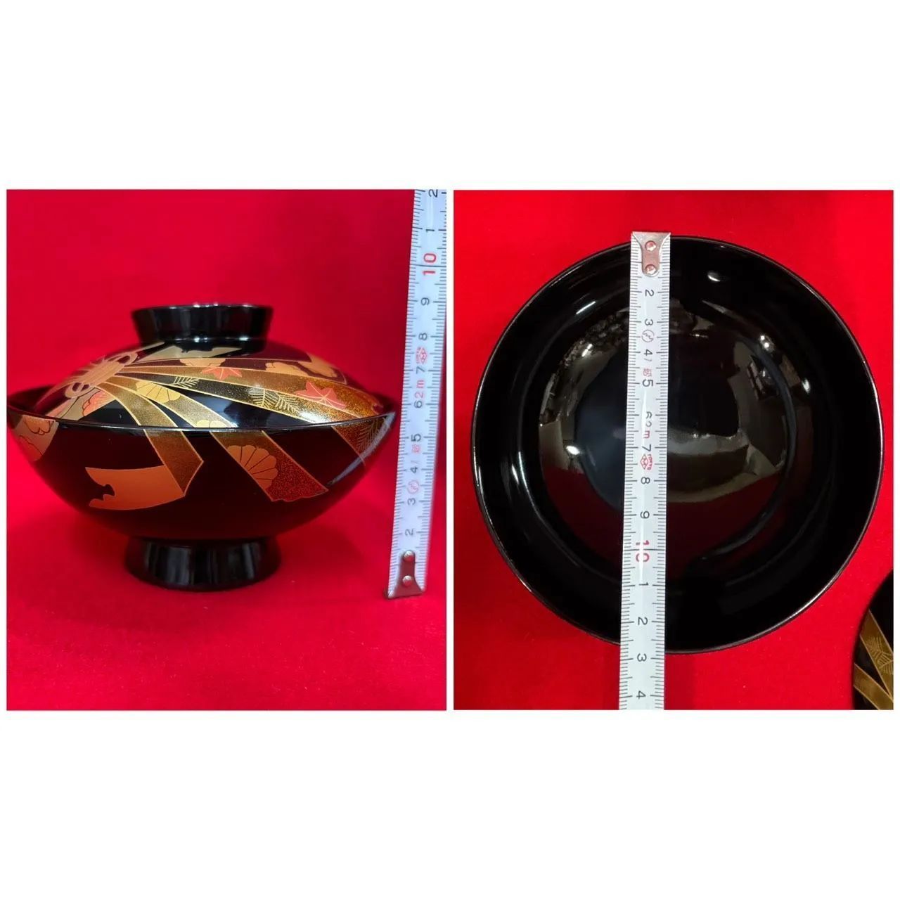 輪島塗 吸物椀 輪島漆器 布着請合 堅牢美術 天然木 木製漆塗 黒漆塗