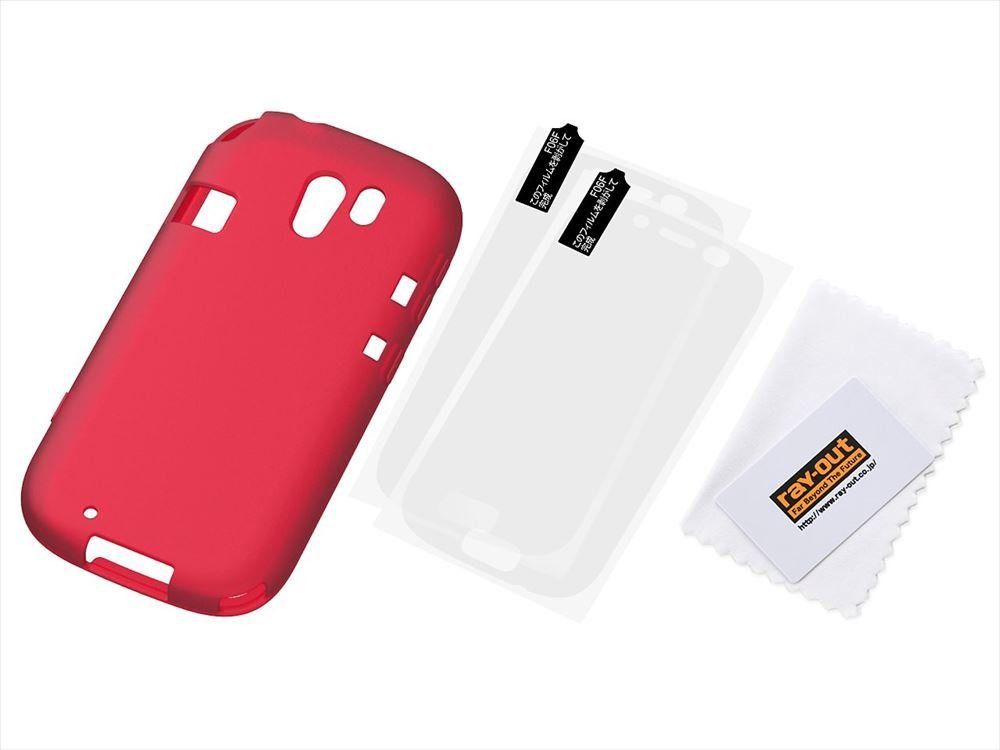 SE iPhone らくらくスマートフォン3用シルキータッチ・シリコンジャケット シルキータッチ 半透明) シリコンケース 7用 (第2世代)⁄iPhone (第3世代)⁄iPhone RT 8⁄iPhone (レッド Optimus レイ・アウト シリコンジャケット シルキータッチの通販
