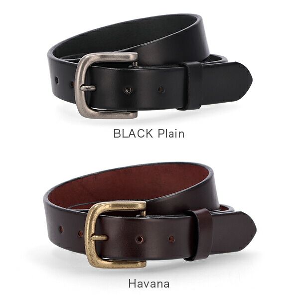 新品】 トリーレザー TORY LEATHER Leather Belts Plain Black Havana