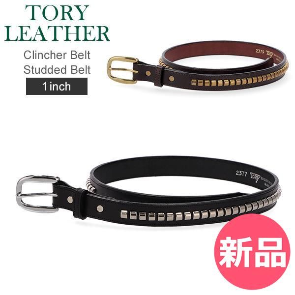 新品】 トリーレザー TORY LEATHER Clincher Belt Studded Belt 1