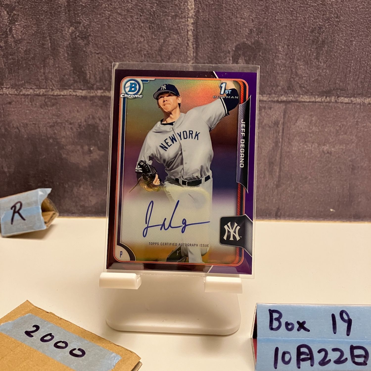 2016 Topps 1st Bowman Chrome Jeff Degano 204/250 直筆サインカード