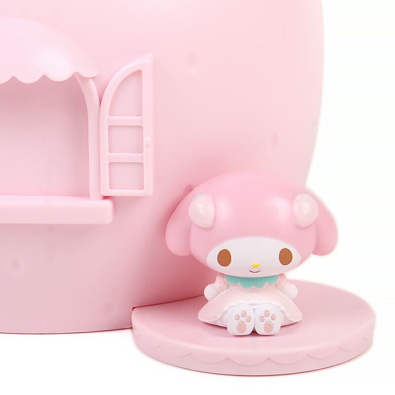 マイメロディ 貯金箱 いちご ハウス形 コインバンク 紙幣OK かわいい