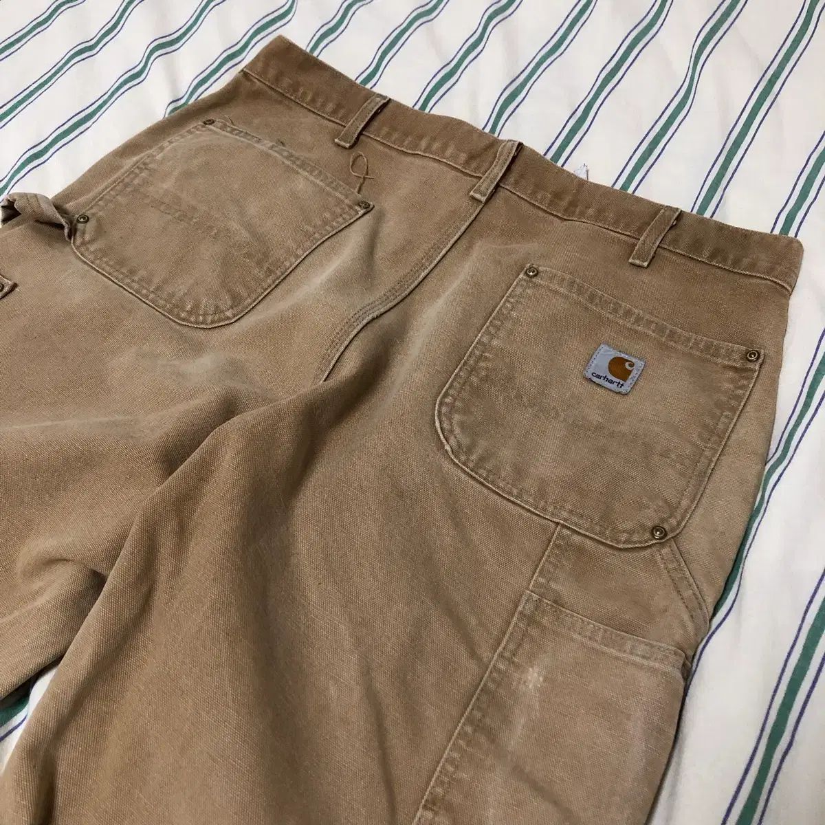 ヴィンテージ Carhartt カーハート ダブルニー カーキ 36x32 - メルカリ