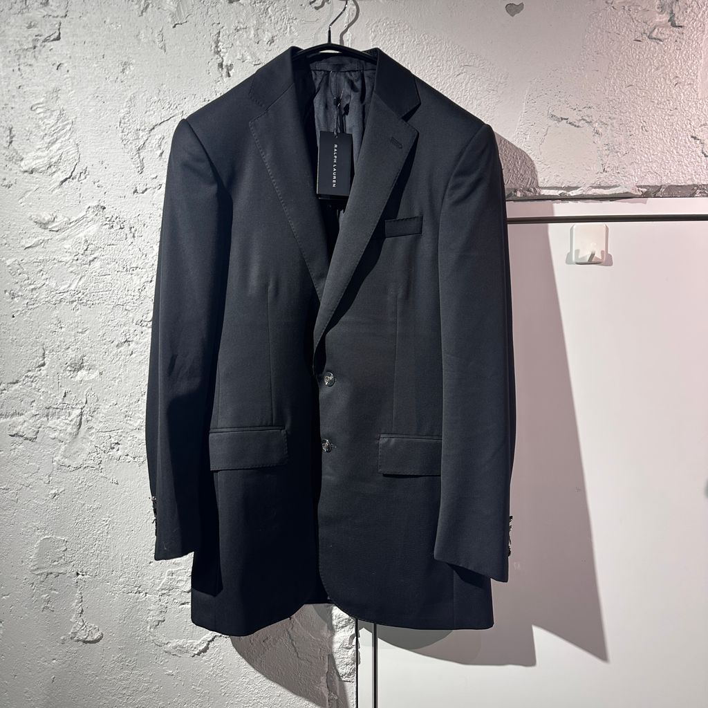 80s 未使用 デッド ポロラルフローレン 2B テーラード ジャケット 絹 ポロ ラルフローレン POLO RALPH LAUREN テーラードジャケット デニム