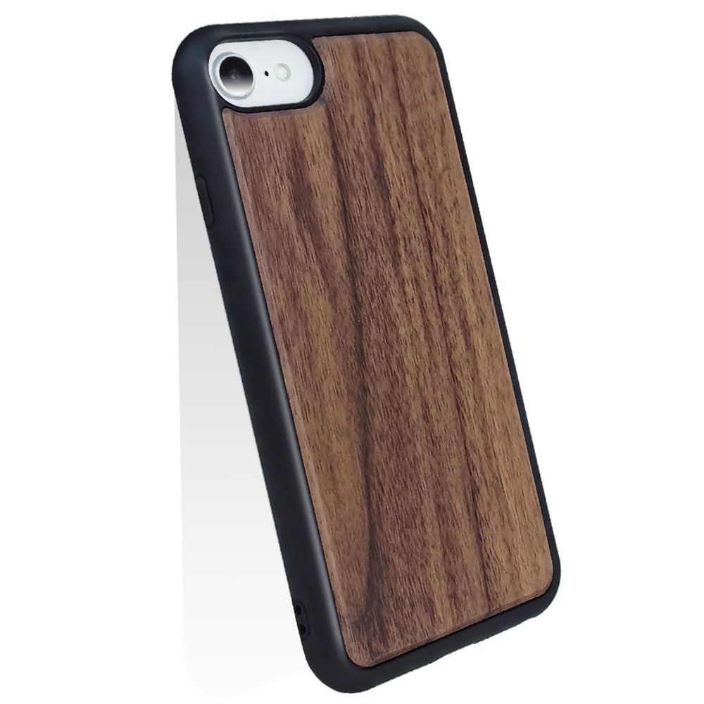 最新作，新品 【在庫処分】iPhone SE3 SE2 iPhone8 iPhone7 iPhone6 iPhone6s 対応 兼用 ケース ハードケース 木製 天然木目 高級 ウッド 衝撃吸収 落下防止 スマホケース 防指紋 携帯カバー ソフトTPUパンバー＋ハード木 その他