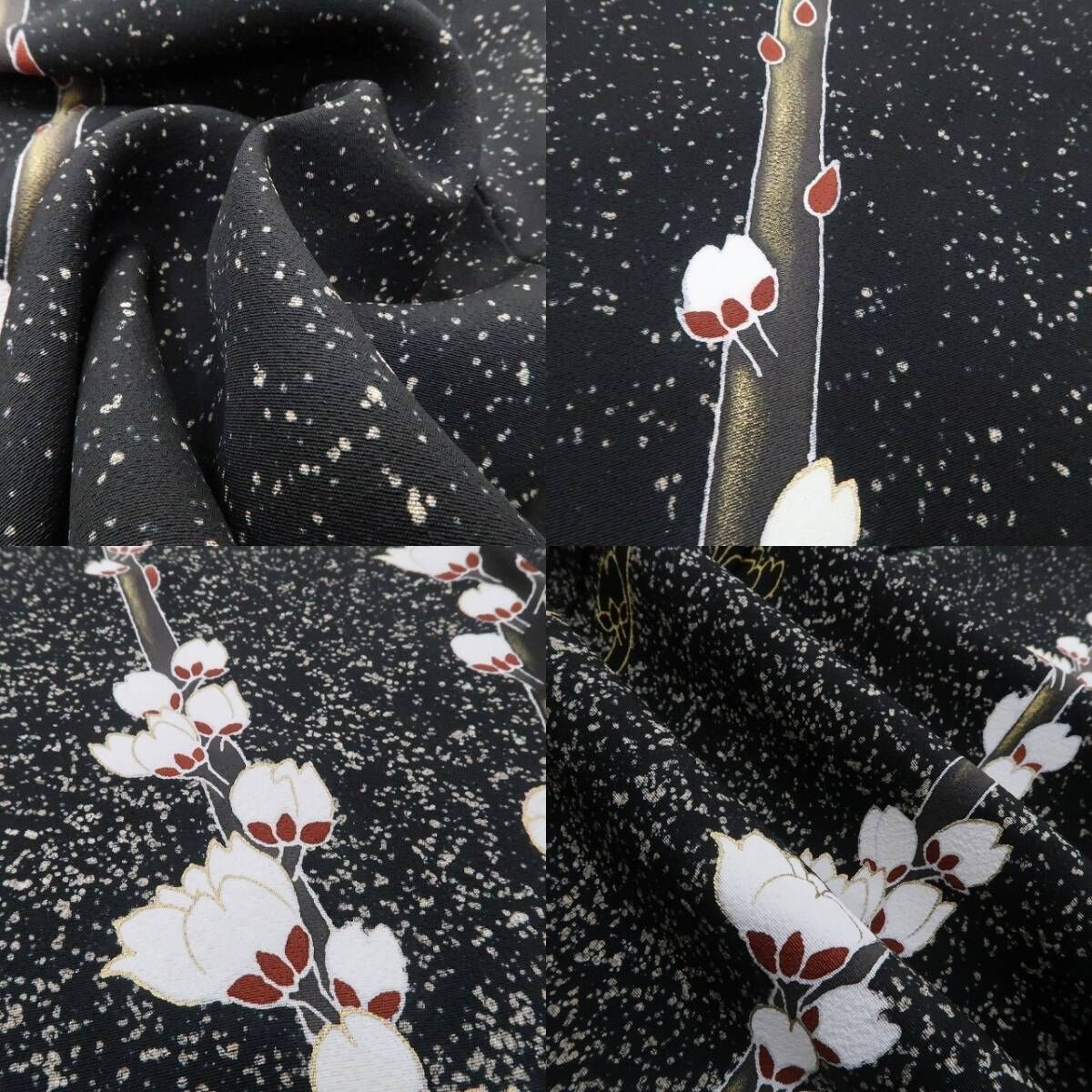 ❁tomihisa❁新品 蒔糊 落款 着物 正絹“人のこころに染め出でて