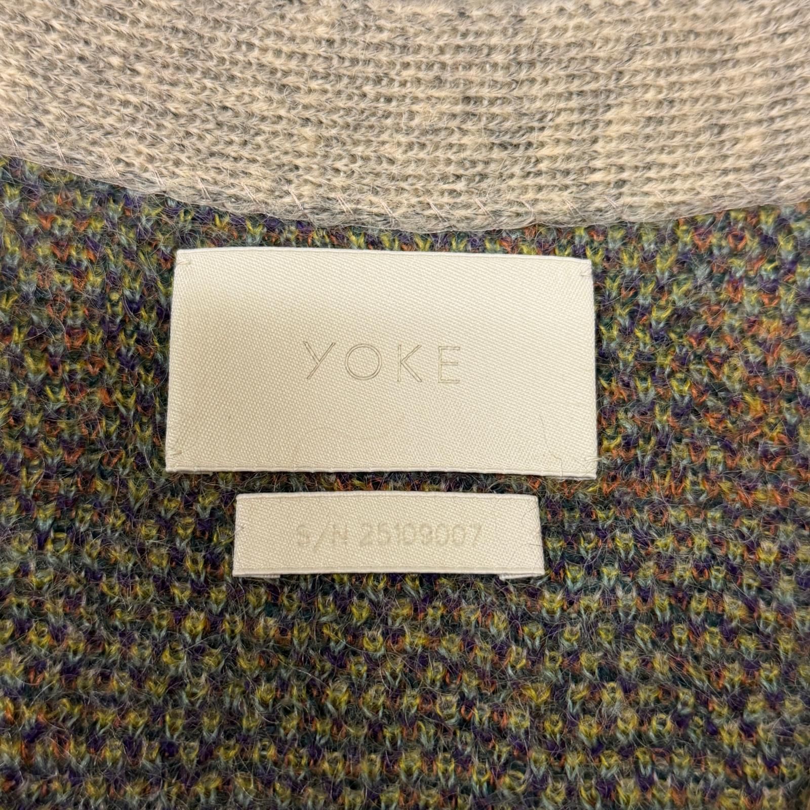 参考上代59400円 未使用 YOKE 25SS Tree Jaquard Mohair Buttoned