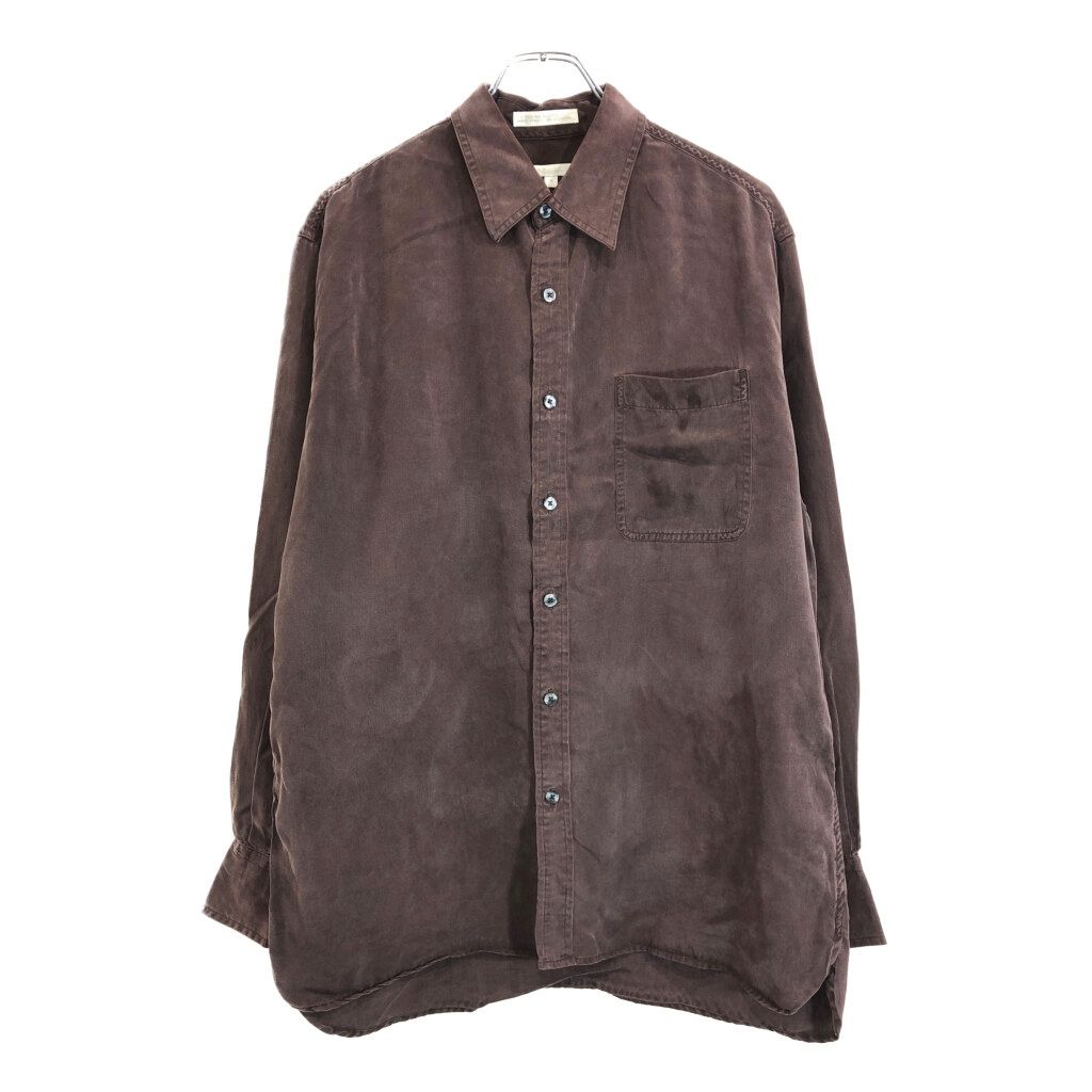 90年代 PERRY ELLIS ペリー エリス テンセル 長袖シャツ ブラウン