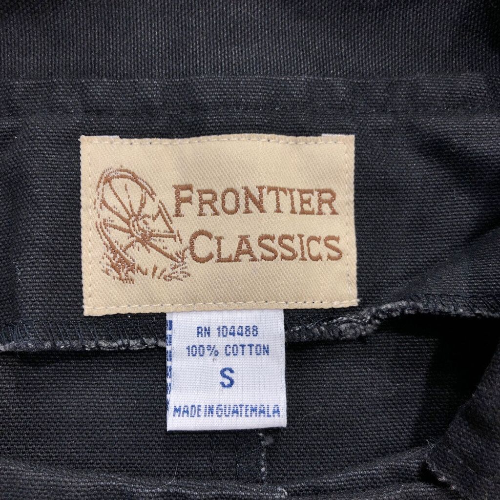 FRONTIER CLASSICS ダスターコート ブラック(メンズ S)中古 古着 V3613