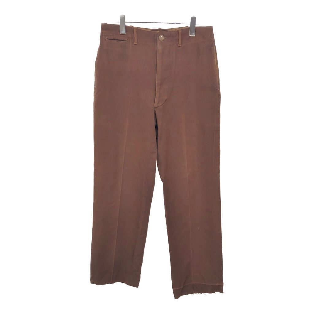 50s Vintage ウールトラウザーズ ビンテージ アーミー 後染 古着 50s Vintage ウールトラウザーズ ビンテージ アーミー 後染 古着 2184J