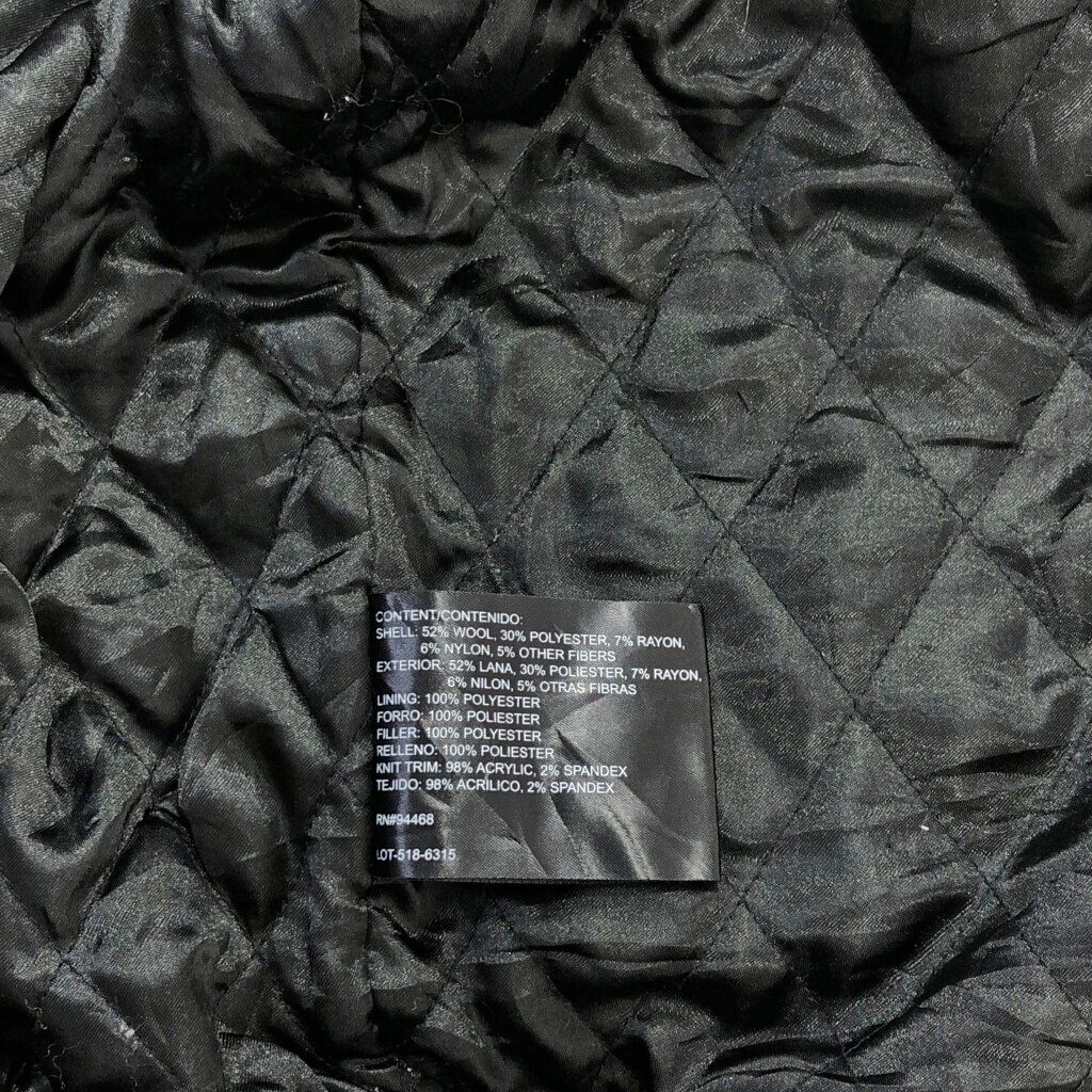 claiborne クレイボーン フルジップウールジャケット ブラック(メンズ