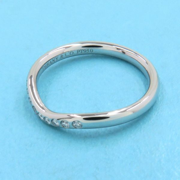 TIFFANY&Co. ティファニー カーブドリング 指輪 ダイヤ 9P TIFFANY&Co.（ティファニー） カーブドバンド ダイヤ 9P リング 13号