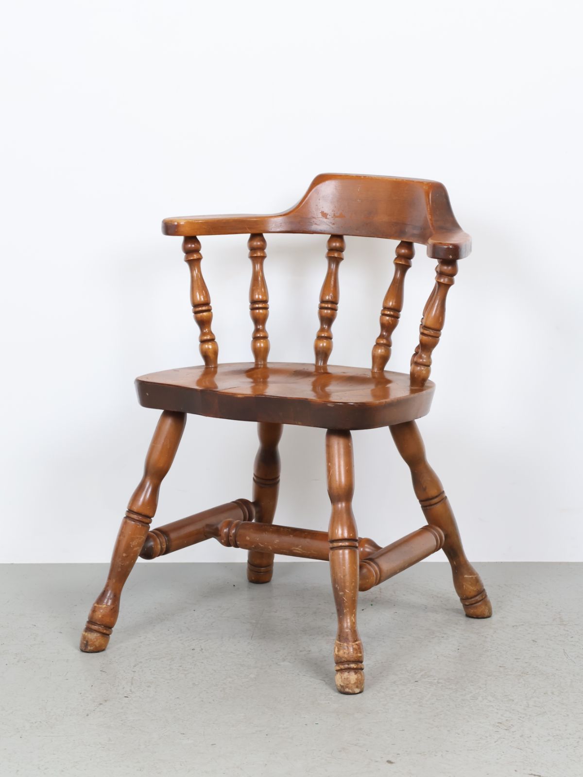 1970年代 ヴィンテージ ウッド キャプテン チェア イス - メルカリ