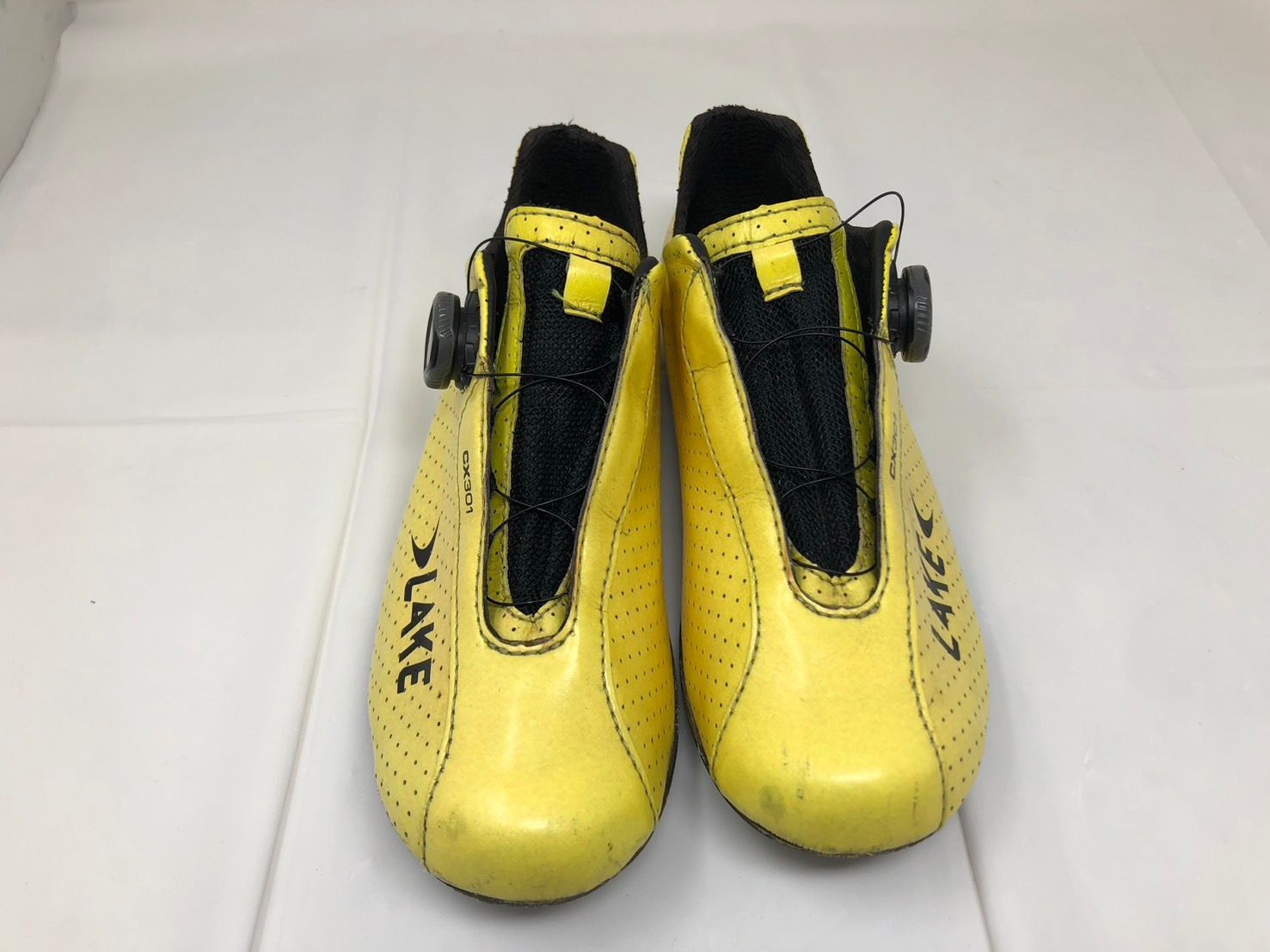 ◇LAKE ビンディングシューズ イエロー 41.0WIDE CX301 本体のみ 使用