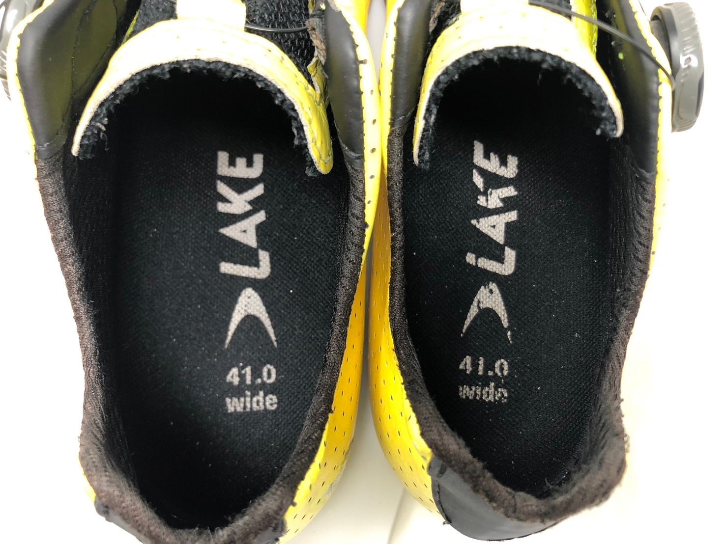◇LAKE ビンディングシューズ イエロー 41.0WIDE CX301 本体のみ 使用