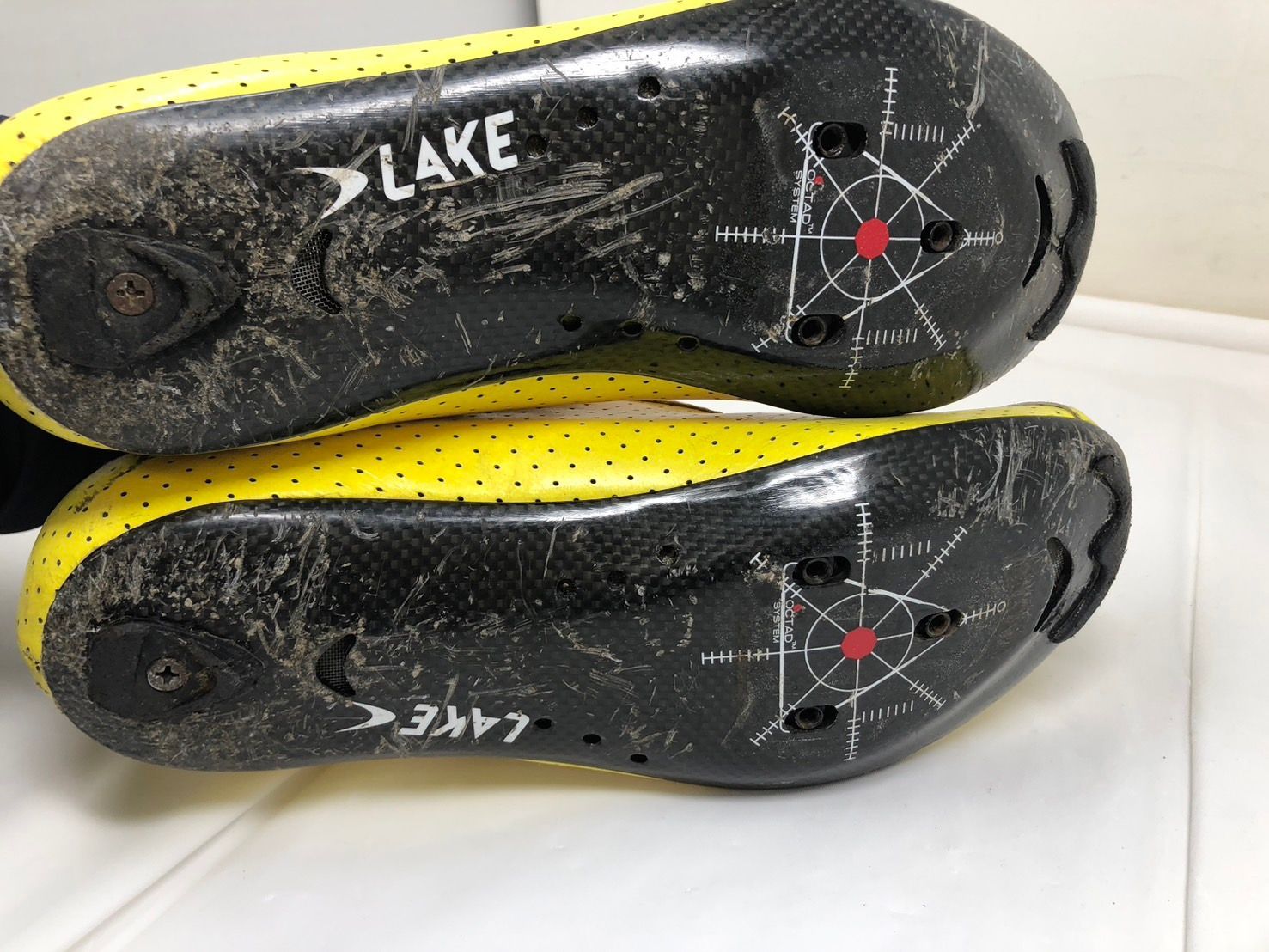 ◇LAKE ビンディングシューズ イエロー 41.0WIDE CX301 本体のみ 使用