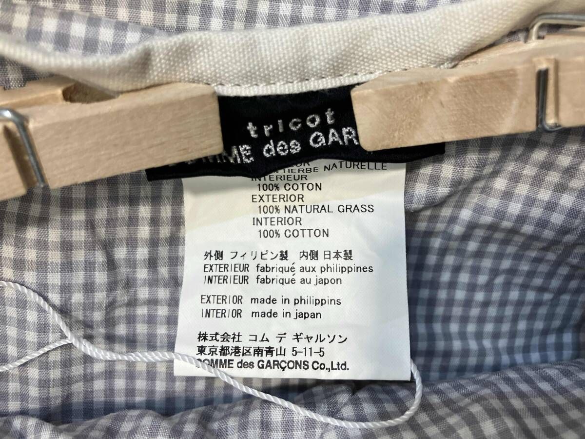 tricot COMME des 販売済み GARCONS check tote bag ギンガムチェック