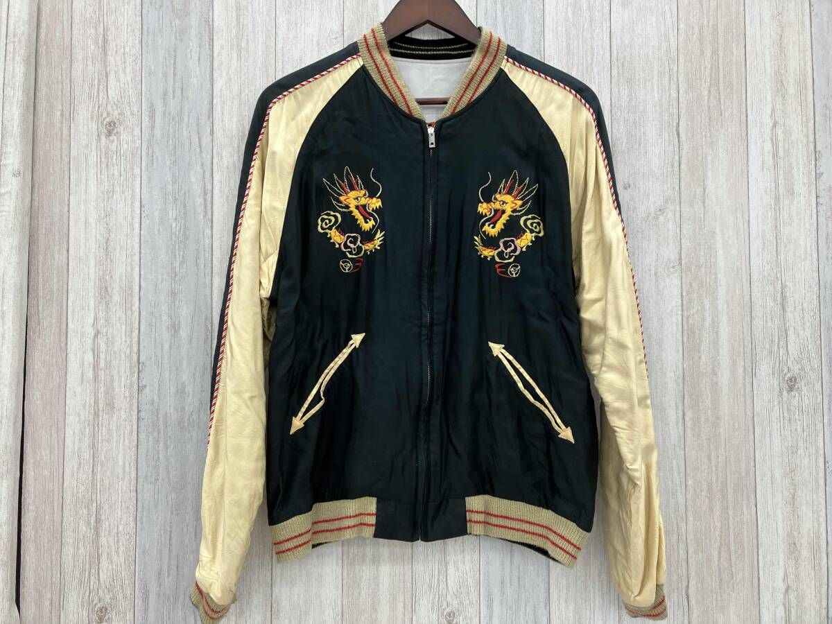 東洋エンタープライズ／スカジャン／DRAGON × JAPAN MAP／XL／メンズ