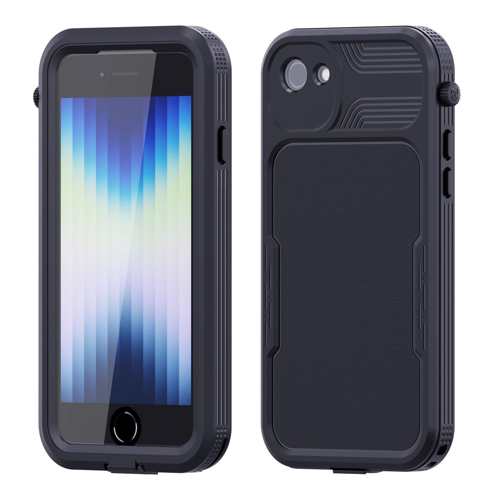  【新着商品】防雪 アイフォンse【第3/2世代】 防塵 IP68防水規格 MagSafe対応 耐衝撃吸収 防水ケース 共用 頑丈 7 カバー 8 SE2 ワイヤレス充電対応 SE3 iPhone 360°全方向保護 [Taosan] その他