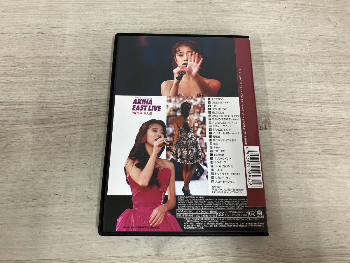 DVD 中森明菜イースト・ライヴ インデックス23 - メルカリ