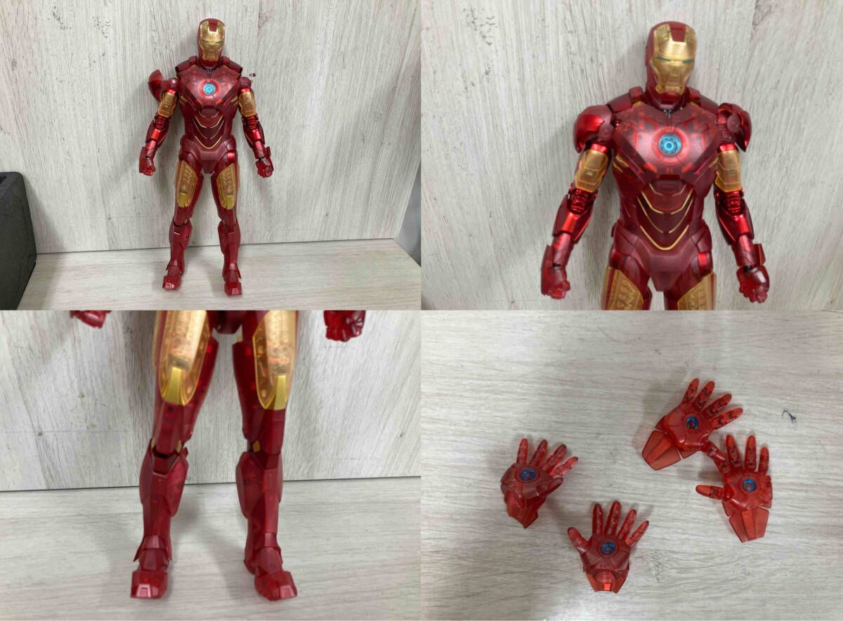 ジャンク ホットトイズ アイアンマン・マｰク4(ホログラフィック版) 1/6