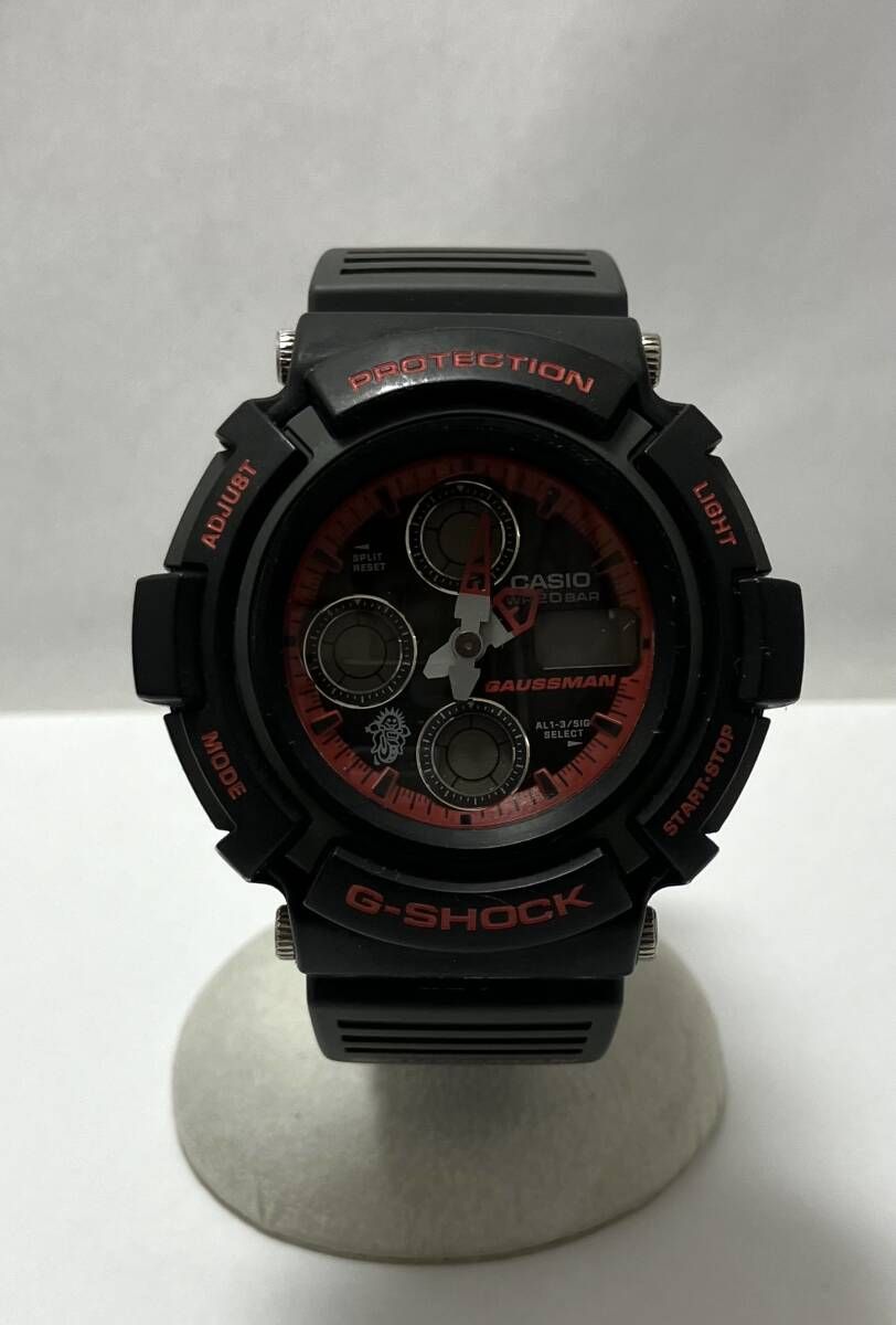 ジャンク 【ジャンク出品】CASIO GAUSSMAN AW-571E-4A1T クォーツ 動作