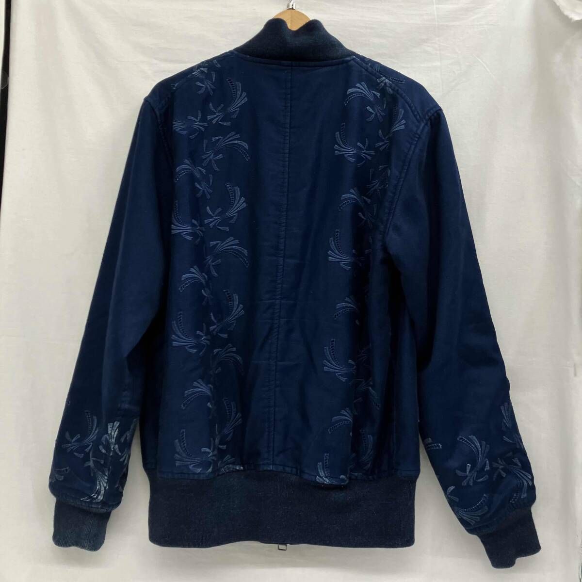 BLUE フライトジャケット MA-1 700059-002 JK1696 INDIGO DYE 裏地赤 