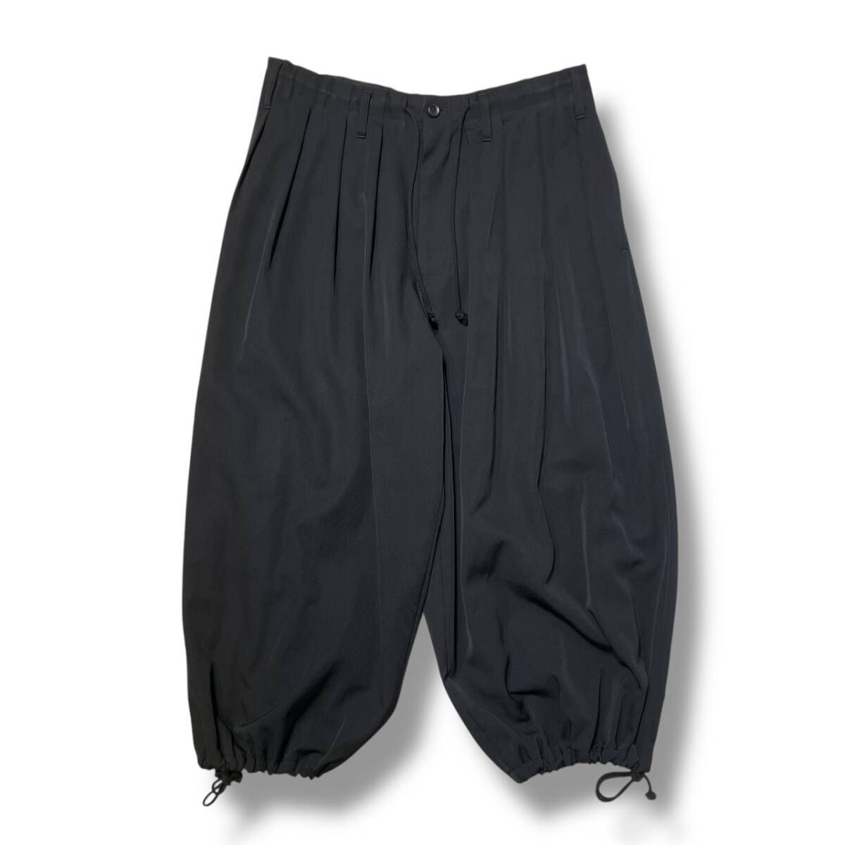 23ss YOHJI YAMAMOTO POUR HOMME シワギャババルーンパンツ ロング 