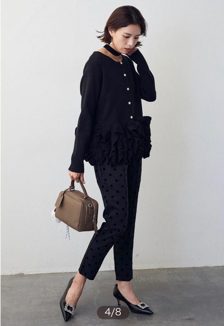 フリルニットカーディガン　maronenonfee 残りわずか】フリルニットカーディガン | Tops | MARONENONFEE