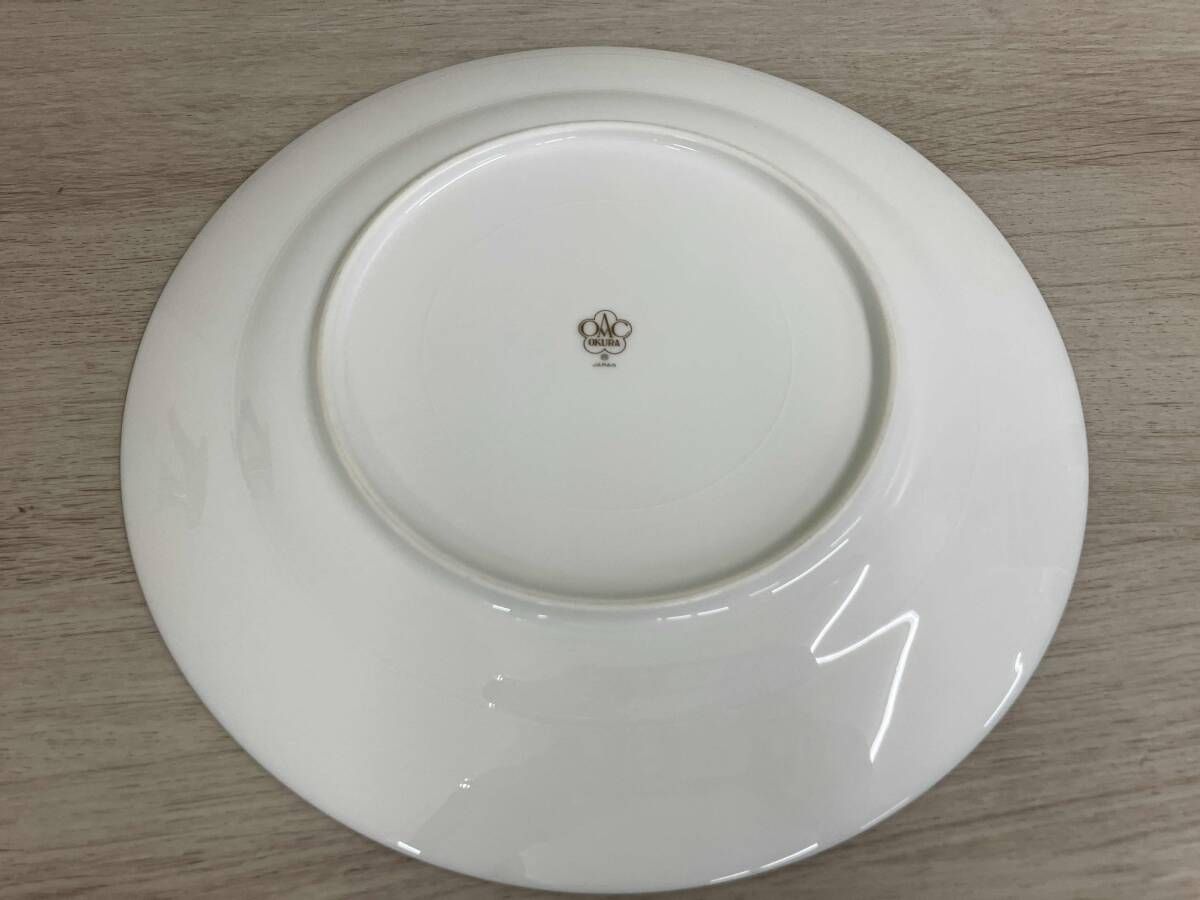 大倉陶園　瑠璃片葉金蝕 26cmプレート5枚セット 大倉陶園 瑠璃片葉金蝕 26cmプレート5枚セット 瑠璃片葉金蝕 カップ