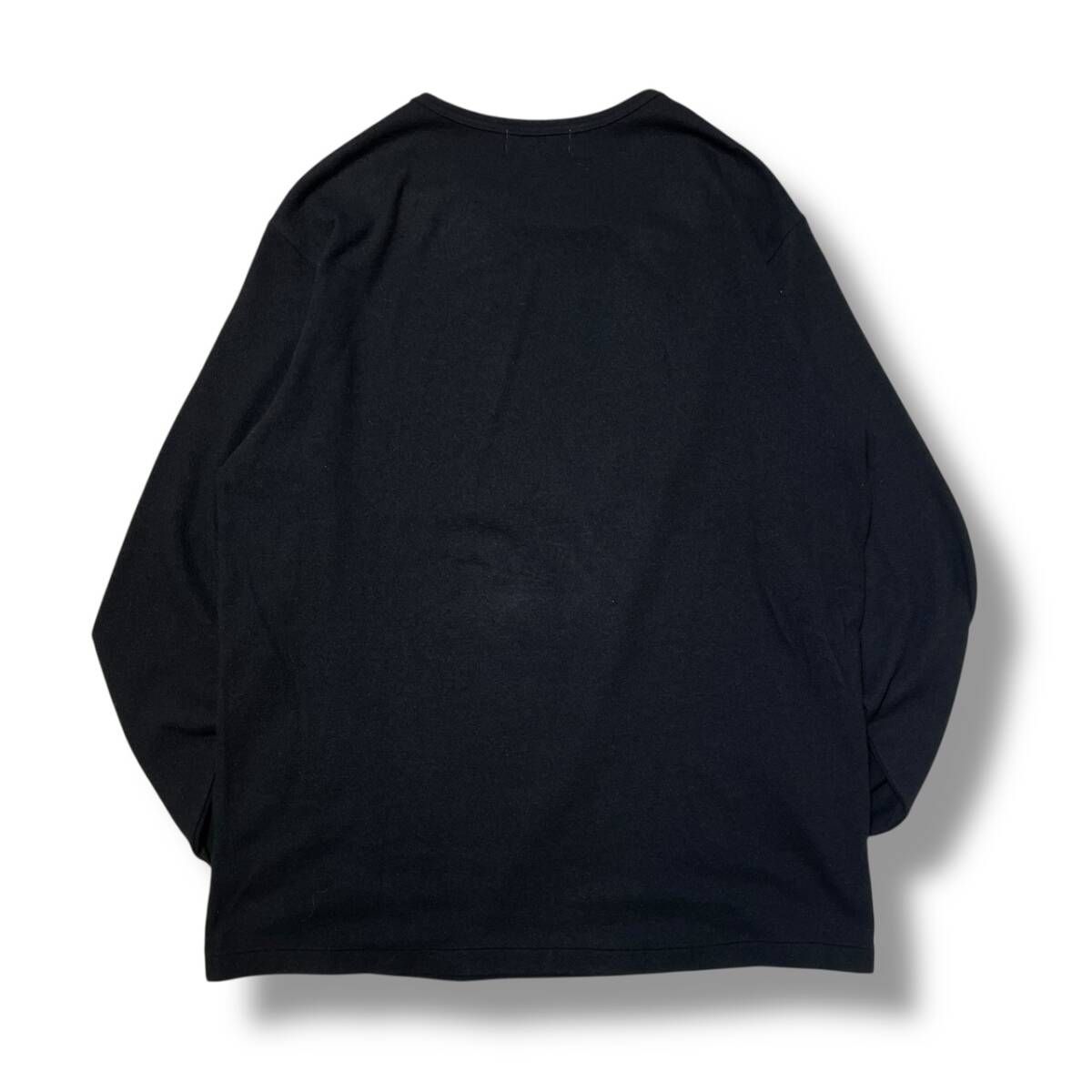 YOHJIYAMAMOTO HOMME エアー天竺 タートル長袖 ヨウジヤマモト yohji yamamoto - SIDE STRING DETAIL TURTLENECK （GRAY