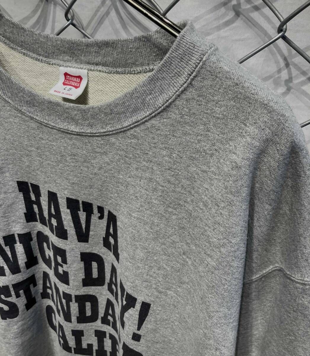 standard california スウェット H. N. D. LOGO SWEAT size L グレー