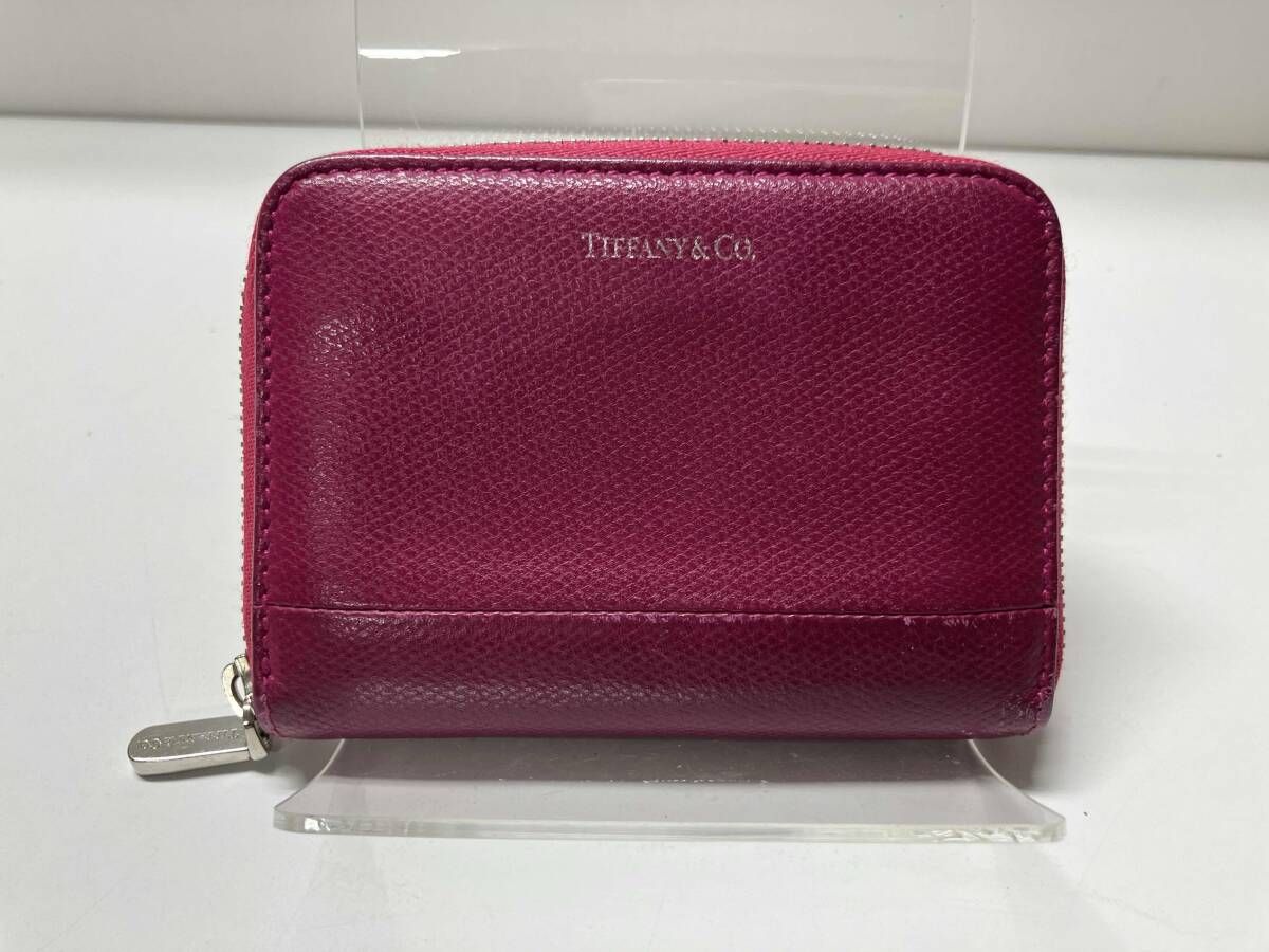 TIFFANY&Co.(T&CO.) コインケース ダークピンク系 小銭入れ