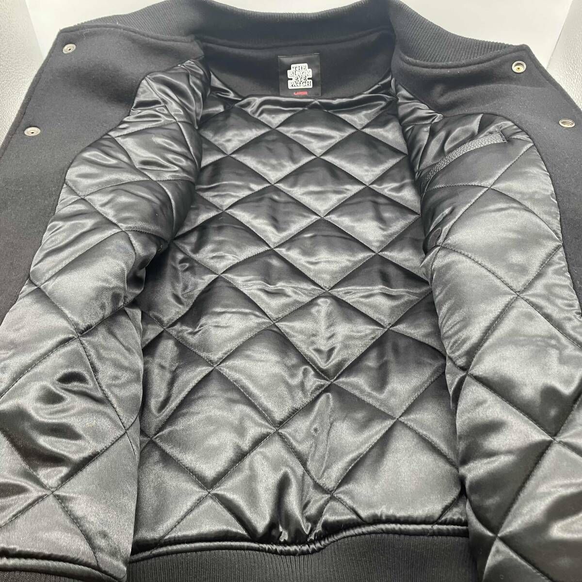 アフロディーテギャング　ブラック レザージャケット 値下げ】APHRODITE GANG／×BUDSPOOL FAUX LEATHER JACKET ／フェイク