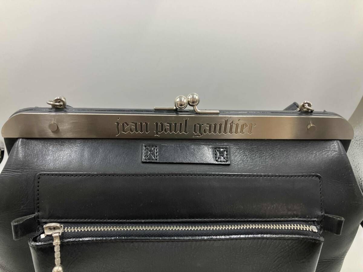 【良品】Jean Paul GAULTIER がま口　3way ショルダーバッグ JEAN PAUL GAULTIER ジャンポールゴルチエ ショルダーバッグ3WAYがま口
