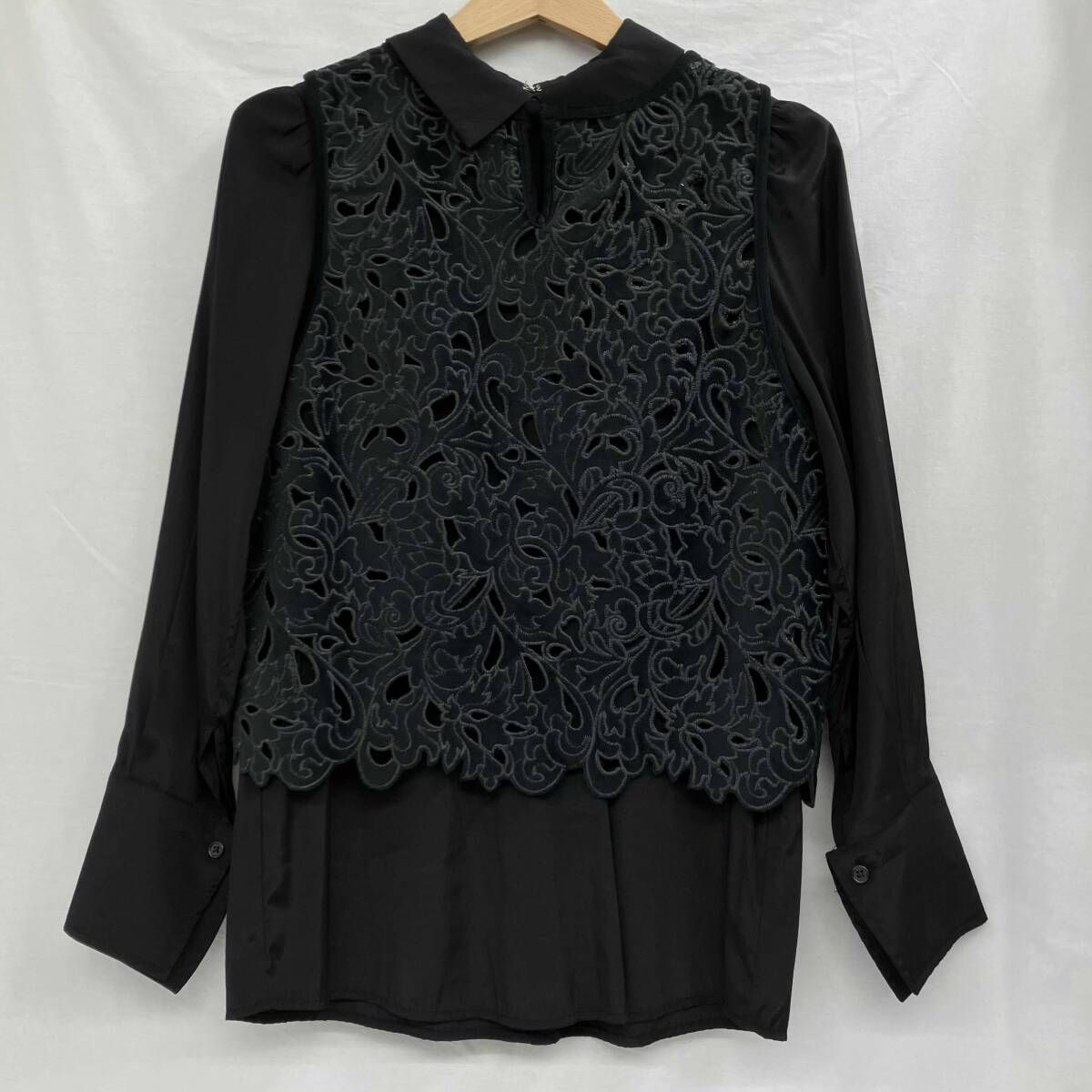 レディース AMERI／アメリ／UND RENEE VELOUR VEST WITH BLOUSE／長袖 