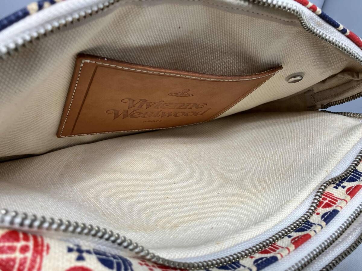 Vivienne Westwood ボディバッグ レッド ブルー オーブ 総柄 【公式通販】