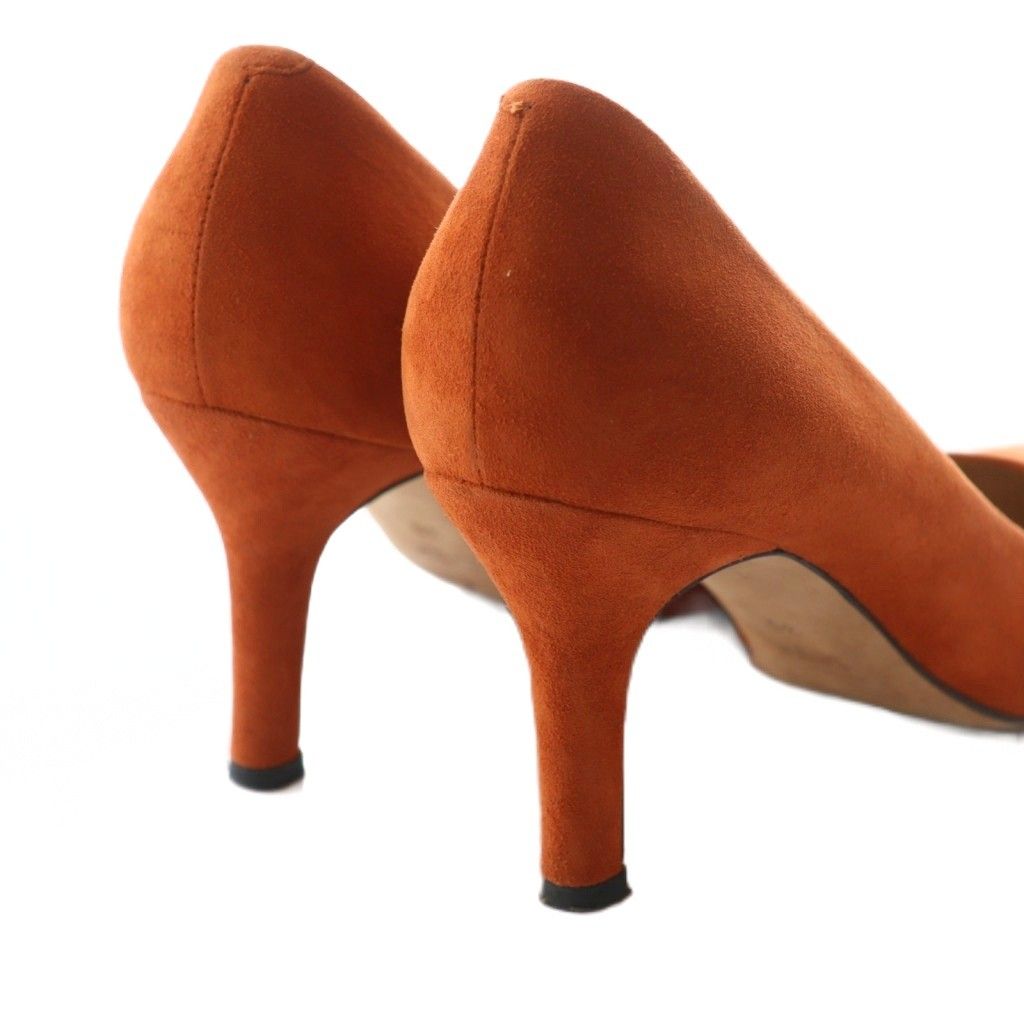 ペリーコ PELLICO パンプス スエード 卸売 36 オレンジ /AQ □OS